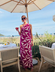 One Shoulder Maxi Dress
